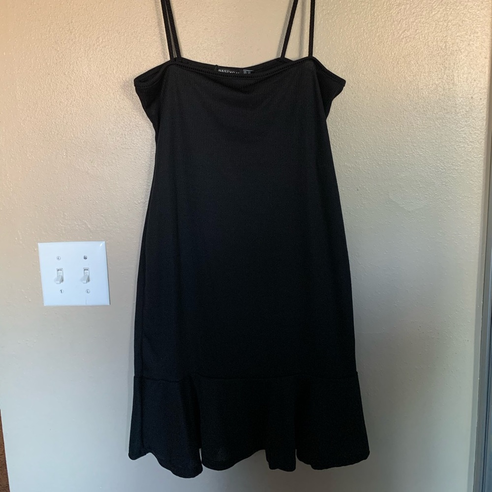 Black mini dress